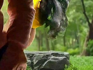 bhabhi bends over forest getting muscular pussy pounded wildly