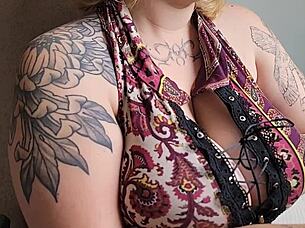 office friend loves you staring at her huge saggy tits