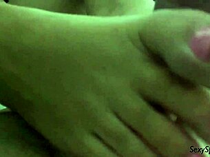 shoot your hot cum all over my sexy feet during dirty talk footjob