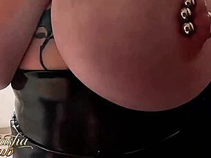 Hardcore BDSM with cuffs ropes nipple clamps screams