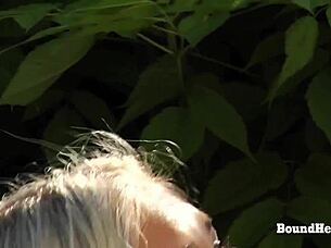 bound lesbian slaves chained dominated whipped in garage 😈🔗