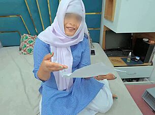 damn that huge ass schoolgirl gets doggystyled hard by her teacher homemade!