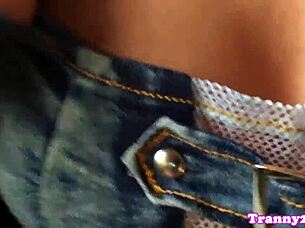 closeup ladyboy rimmed then ass pounded by fetish stud