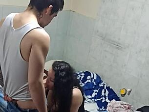 friend's mom sloppy blowjob post party cum in mouth
