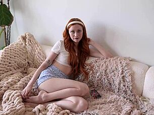 Petite Redhead Step Sister Begs For Lesbian Lick And Fuck Revenge On Ex!