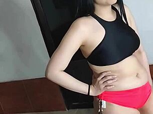 who knows this petite colombian whore's deep rimjob on huge cock technique