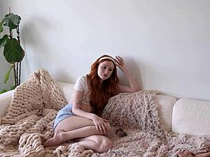 Petite Redhead Step Sister Begs For Lesbian Lick And Fuck Revenge On Ex!