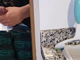 damn this sexy latina milf in kitchen takes massive cock deep in her big clit pussy