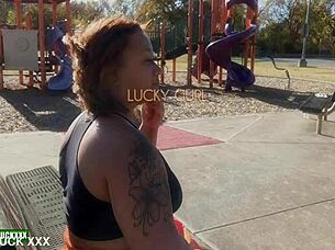 lucky nicole santana playground car sex big booty black milf pounding