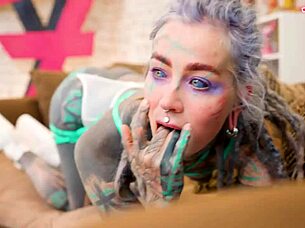 Dreadlocks Hippie Pornstar Sloppy Blowjobs Big Cock Anal Ride