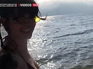 incredible ilha bella public play trip turns homemade sexy