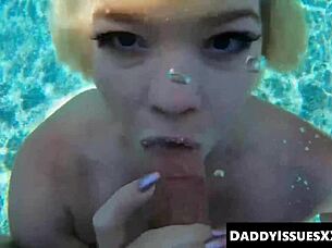 wanna join katie kush and kenzie madison for poolside teen cock fun?