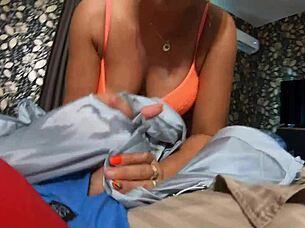 caught curvy wife masturbating begs for hard impotent-free pounding
