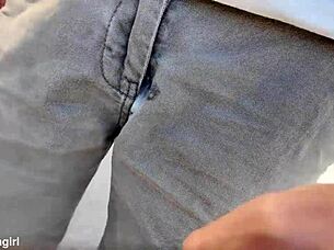 Cheating milf facefucked hard at public bus stop