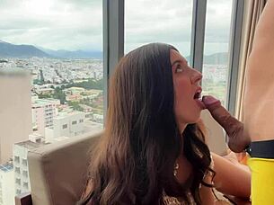 Blanca craves Russian cock for beach creampie pounding