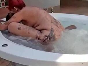 melissa devassa dripping wet poolside bareback cowgirl ride