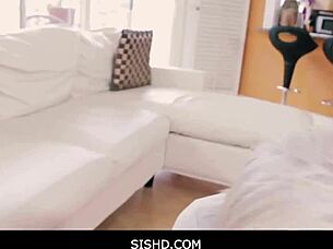 cleo vixen rides stepbro hard in nude fantasy fuck
