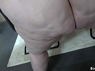 Caught Naughty BBW Cleaning Lady Masturbating Fucked Rough Facial