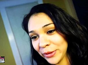 Hey skinny Sabrina the coed sucks that cock deep then swallows every drop 💦😋