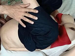 i love slamming this big ass indian girl's hairy pussy missionary watching her huge swinging boobs and sweaty armpits bounce hard