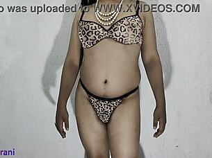 indian shemale rocks animal print crossdressing part 2