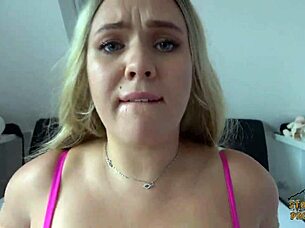 anjaamelia deflowers friend with risky creampie accident