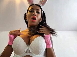 very myller rabbit toy fucks tight ass cum farts gaping squirts 4k