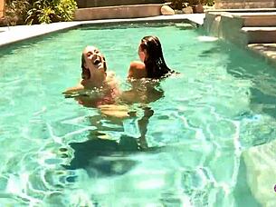 Lesbian Friends Kiss Lick Clit Outdoors