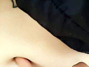 cutie fingers sexy latina belly button fetish park play! 😏