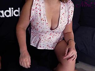 i can't resist my girl's big natural tits and round ass on my cock