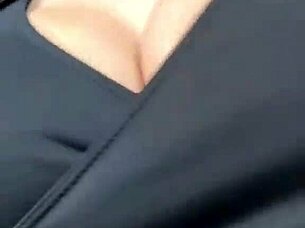 Big boobed milf struts publicly craving outdoor cock ride! 🔥