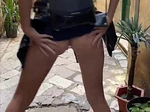 public flashing leads to pov teen pounding tourist spot