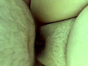 Pov bareback creampie in chubby milf pussy