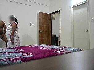 fucking right in front of hot telugu maid hema so intense