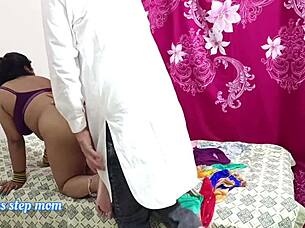 hey check this tight indian milf bent over deepthroating then doggystyle anal in her shaved pussy