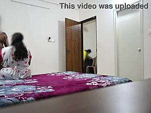 fucking right in front of hot telugu maid hema so intense