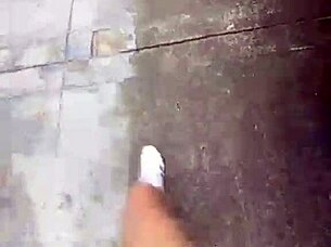 Big boobed milf struts publicly craving outdoor cock ride! 🔥