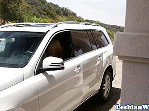 Beautiful Lesbian Model Scissoring Sensually in Steamy Bath Tub