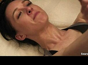 Lena Hall's topless handjob tease in nude scene