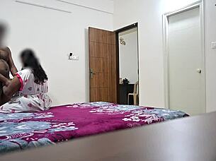 fucking right in front of hot telugu maid hema so intense