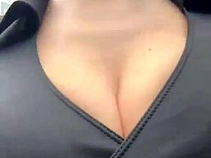 Big boobed milf struts publicly craving outdoor cock ride! 🔥