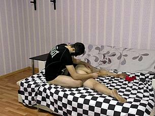 MILF wakes to intense fucking in her sleep