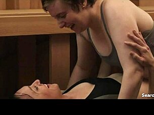 Lena Hall's topless handjob tease in nude scene