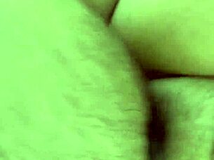 Pov bareback creampie in chubby milf pussy