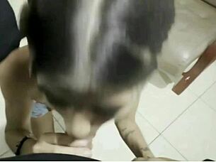 hermanastra chokes first blowjob submissive latina deepthroat