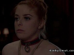 master's huge cock owns big tits slave