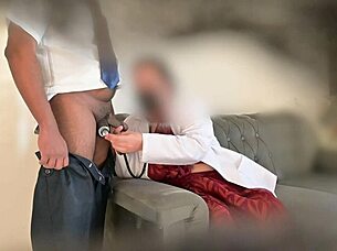 doctor sucks patient cock deep in hospital room!