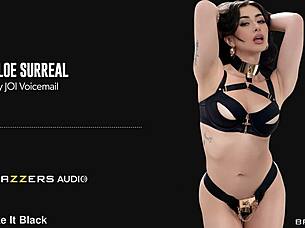 sexy chloe surreal joi voicemail strips skirt panties for hot tease toys