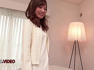 Nana Fujii bends ass for hardcore JAV creampie extreme pleasure