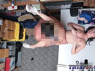 petite teen blows cop in uniform after theft bust